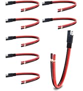 YHPWOQ 8 Pack 12AWG SAE Connector Extension Cable, 1FT 2 Pin Quick Disconnect Wire Harness, SAE S...