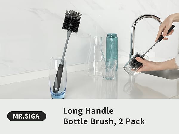 MR.SIGA Long Handle Bottle Brush
