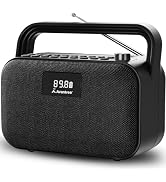 Avantree PowerByte - Portable FM Radio Digital with Powerful 30W Stereo Bluetooth Speakers &amp; SD C...