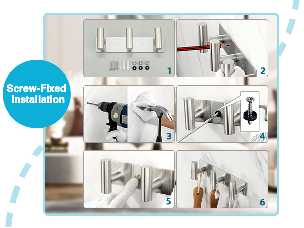 Alise Coat Hooks Hat and Coat Rack