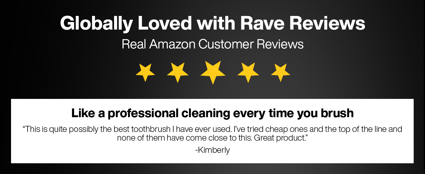 AquaSonic Black Series Electric Toothbrush safe for sensitive teeth