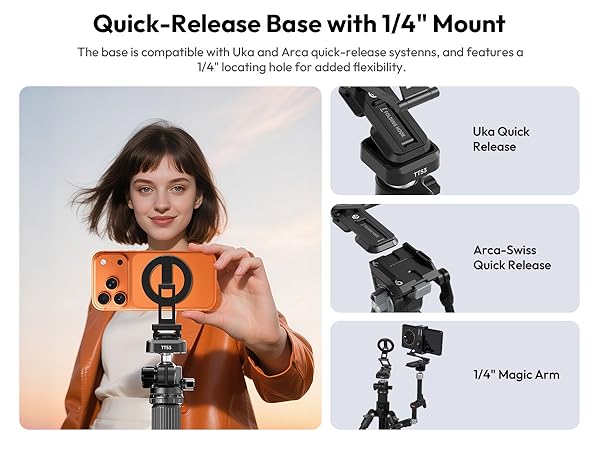 magnetic phone tripod
