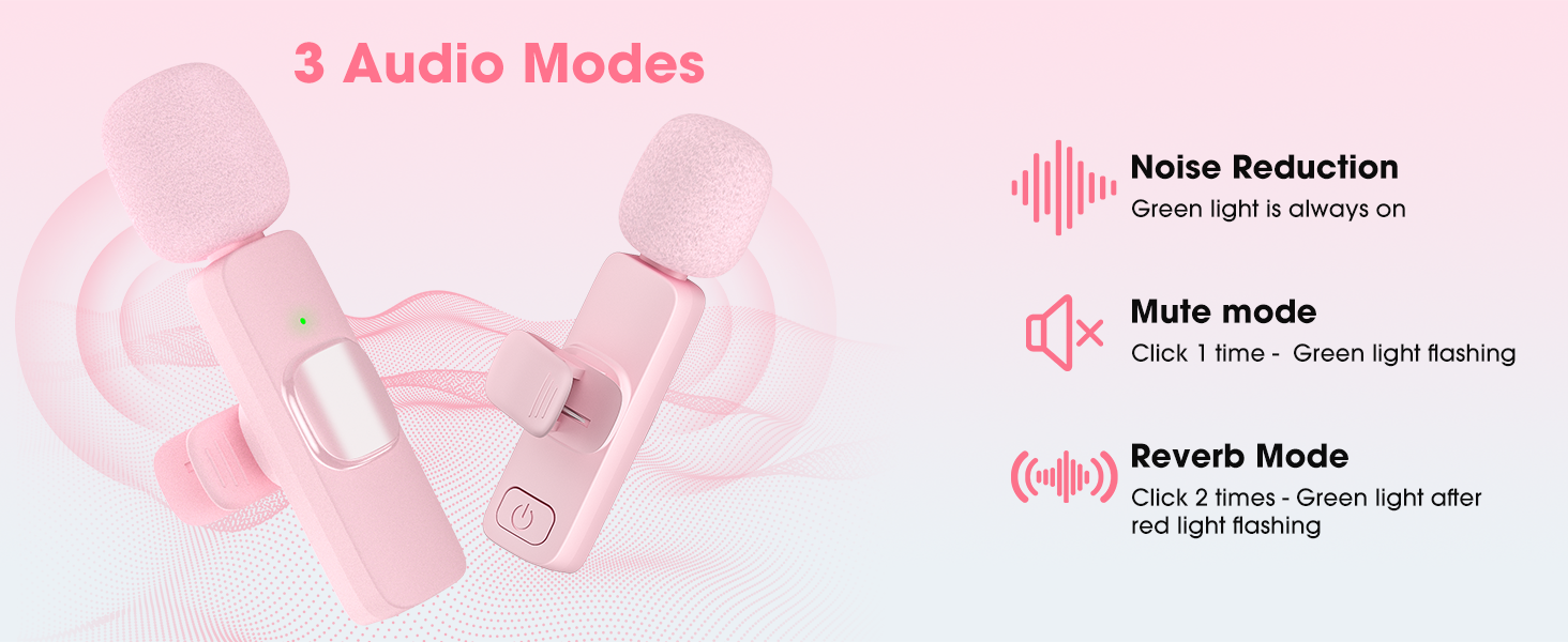 microphone for iphone pink