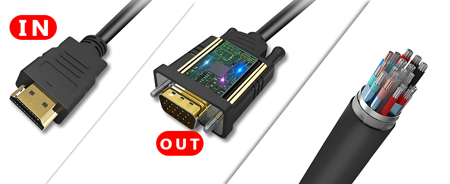 HDMI TO VGA CABLE 3