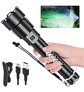 Rechargeable Flashlights, 250000 High Lumens XH-P160 Super Bright LED Powerful Handheld Flashligh...