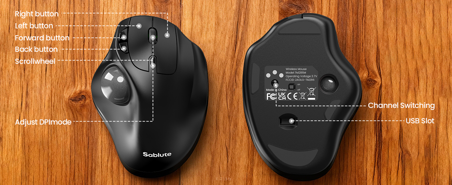 MAM2 Wireless Trackball Mouse