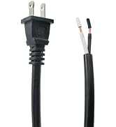 Replacement Power Cord 2 Prong,14 AWG Heavy Duty 6.46Ft Cable 110V 115V 120V 300V for Appliance, ...