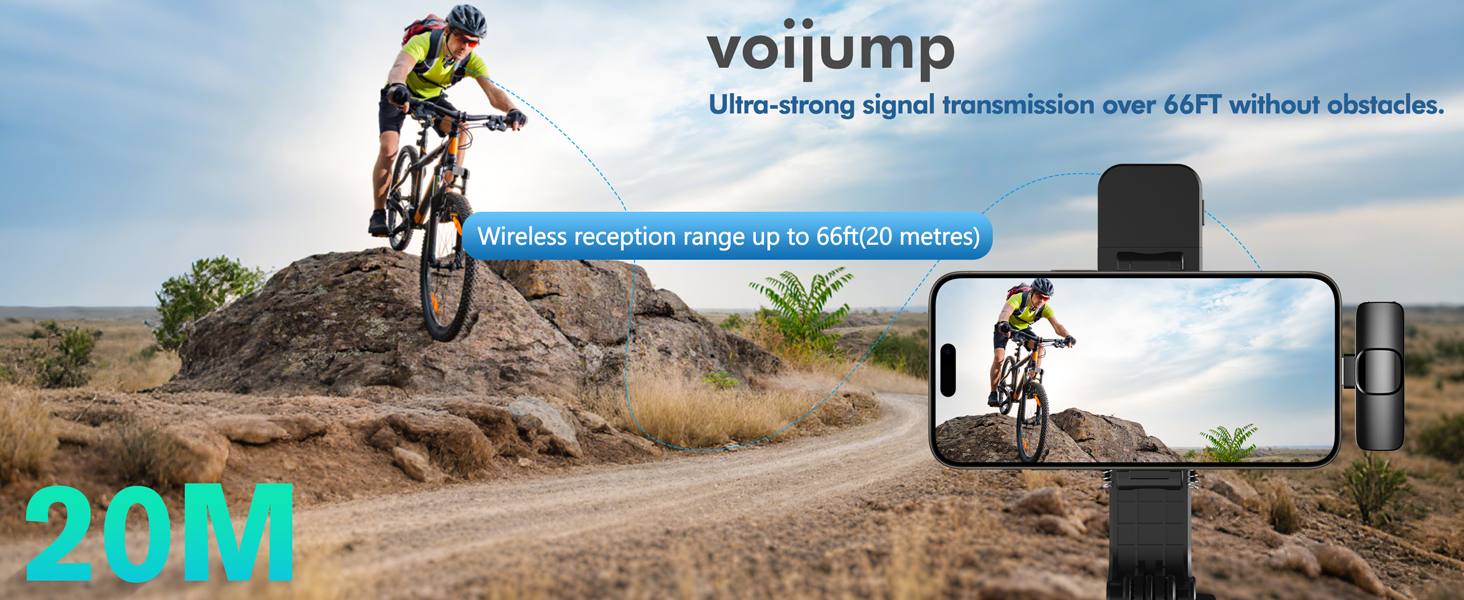 Wireless reception range up to 20 metres