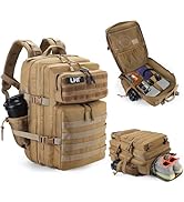 LHI Military Tactical Backpack for Men and Women 45L Army 3 Days Bag Large Rucksack ...