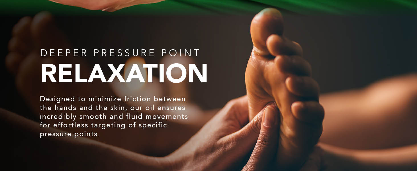 Deep pressure point relaxation massage oil