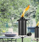 ZSZMFH 5 Pack Metal Torch for Outside, 16oz Outdoor Metal Torch Garden Décor,59-Inch Upgraded Cit...