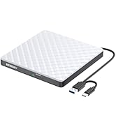 BENEWY External CD DVD Drive for Laptop, USB 3.0 USB C CD Burner DVD/CD ROM Drive Reader External...