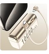 SEANCHEER P03 10000mAh Mini Power Bank, Fast Charging Small Portable Charger Power Bank, Mini Tra...