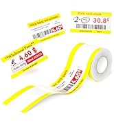 NIIMBOT Refill Label- 300DPI Red &amp; Black Dual Color Sticker Paper Yellow Line (1.5"x2.76"/38x70mm...