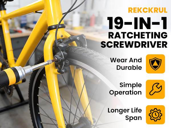 REKCKRUL 19-in-1 Ratcheting Multi-Bit Screwdriver Set