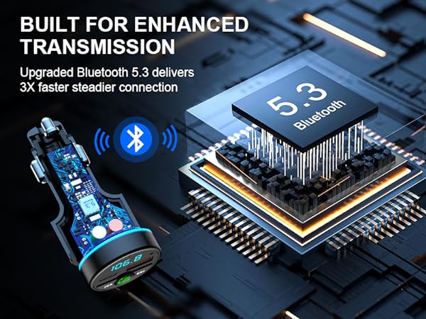 fm bluetooth transmitter car