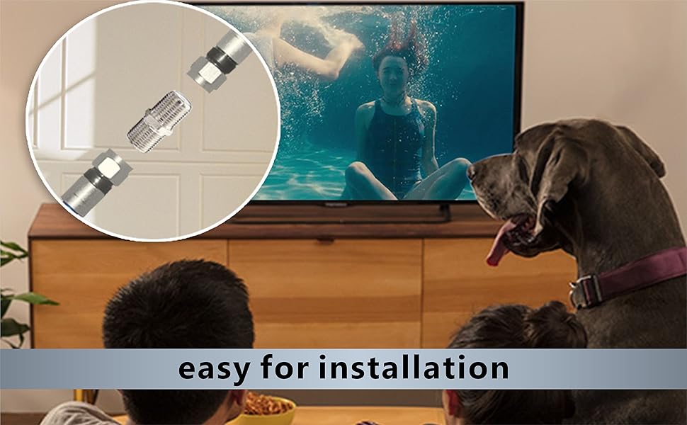 F female to female adapter TV Cable Connector 