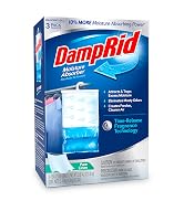 DampRid Pure Linen Hanging Moisture Absorber, 16 oz., 3 Count (Pack of 1) - Eliminates Musty Odor...