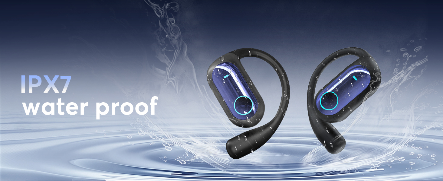AI Live Translation Earbuds Bluetooth 6.1 Sport Open Ear Headphones