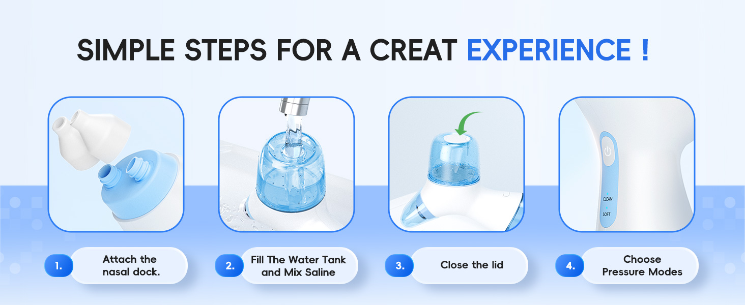SIMPLE STEPS FOR A CREAT EXPERIENCE!