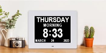 clock clocks for seniors clock with date and day of week