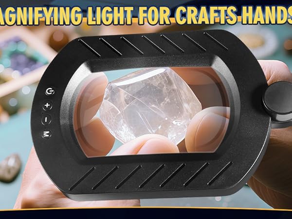 magnifying glass with light hands free
