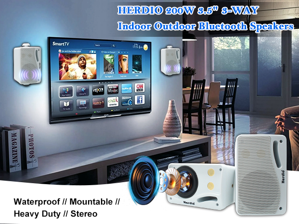 outdoor speakers bluetooth waterproof