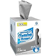 GLIMGLINT Microfiber Cleaning Cloth, 100 Pack Cleaning Rags, Lint-Free, Ultra Absorbent Reusable ...