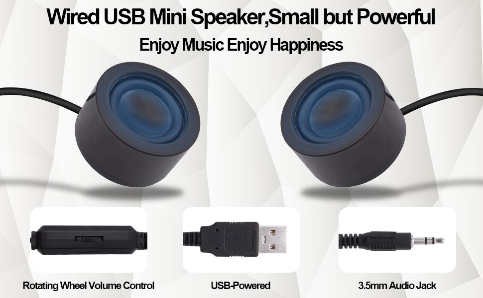 USB Mini Computer Speakers
