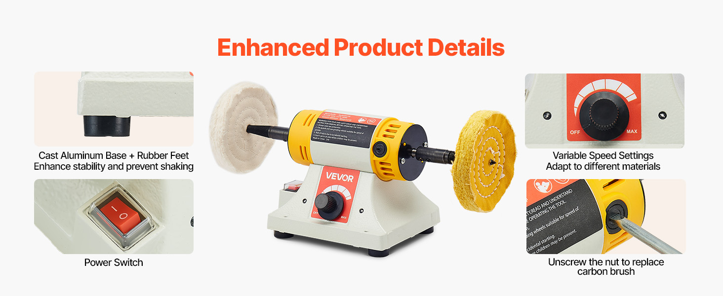 bench buffer polisher machine