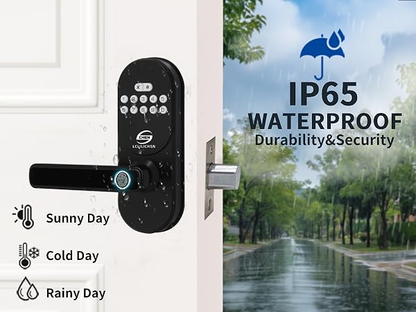 waterproof smart door locks