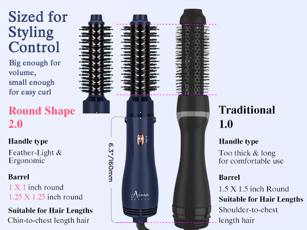 round brush blow dryer