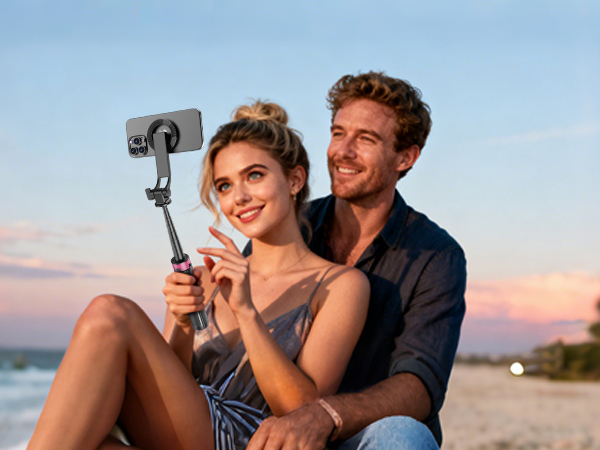 Magnetic Selfie Stick Tripod with Remote
