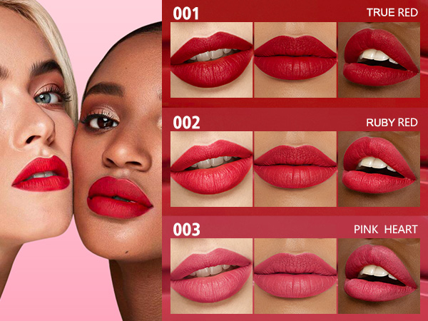 red lipstick