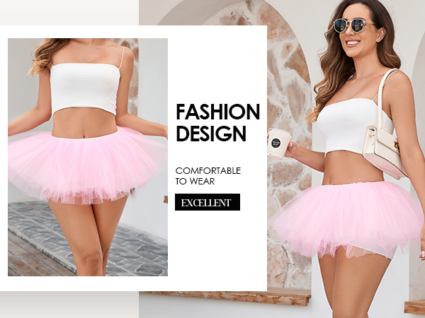 Designed with 5 layers of tulle