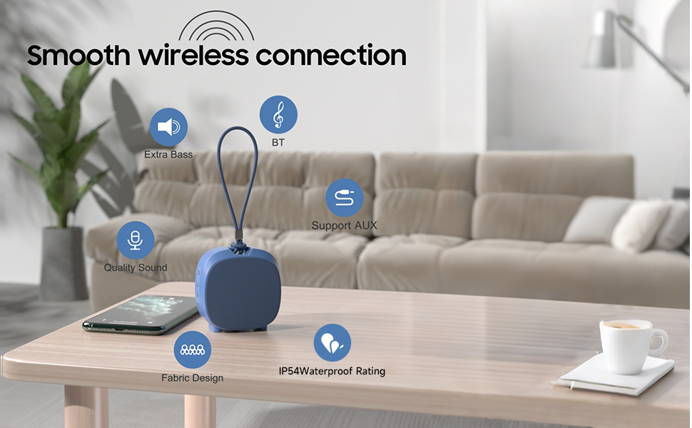 Portable wireless bluetooth speaker