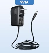 UL Listed 9V 1A 5ft Power Supply Adapter, AC to DC 9 Volt 1000mA 800mA 500mA 0.8A 0.5A Adapter Co...