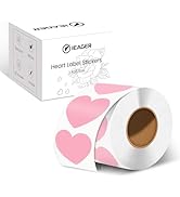 iEager Heart Shaped Thermal Stickers 2 Inch Printable Stickers, Self-Adhesive Labels Roll for Dec...