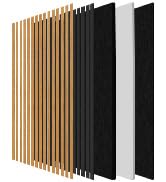 QUEENLINK Upgraded Wood Slat Wall Panels, 23.82