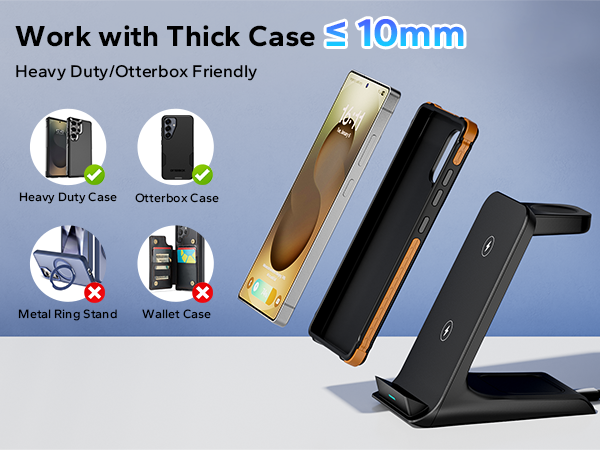 samsung wireless charger for thick cases friendly galaxy
