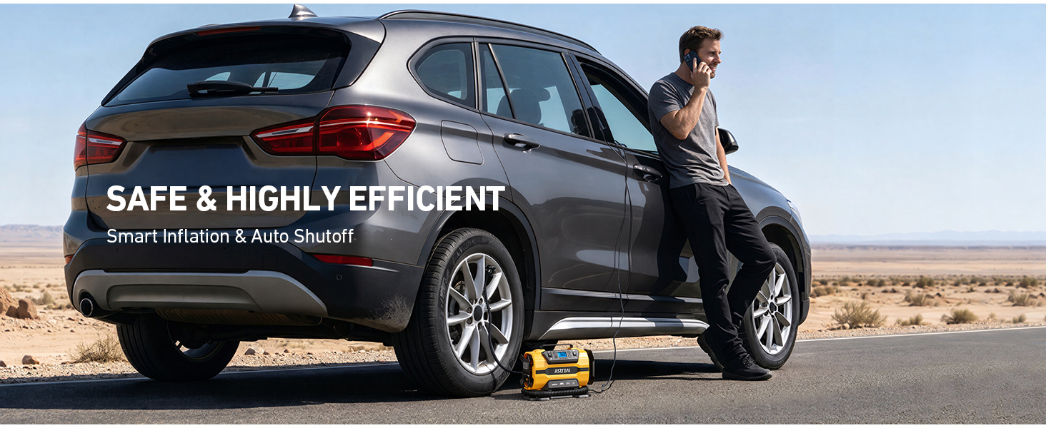 SAFE &amp;amp; HIGHLY EFFICIENT Smart Inflation &amp;amp; Auto Shutoff