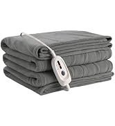 Electric Heated Blanket 72" x 84" Full Size Soft Polar Fleece Heated Blanket, 4 Heating Levels an...