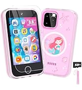 Dylanto Kids Camera,3.5'' Touchscreen Kids Phone Learning Play Toys for 3-9 Years Old Girls with ...