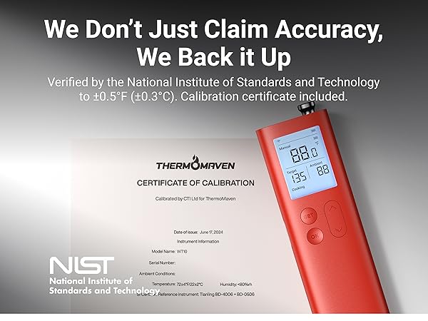NIST Certified Meat Thermometer