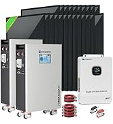 ECO-WORTHY 10000W Output Complete Off-Grid Solar Panel Kit for Home| 10KW 120V/240V Output Split ...