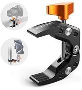 K&amp;F CONCEPT Camera Mount Clamp, Super Crab Clamp with 1/4" Thread Holes, 60mm Max Opening for Rou...