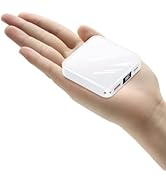 The Smallest 10000mAh Small Power Bank, Fast charge Mini Portable Charger, USB C Input/Output wit...