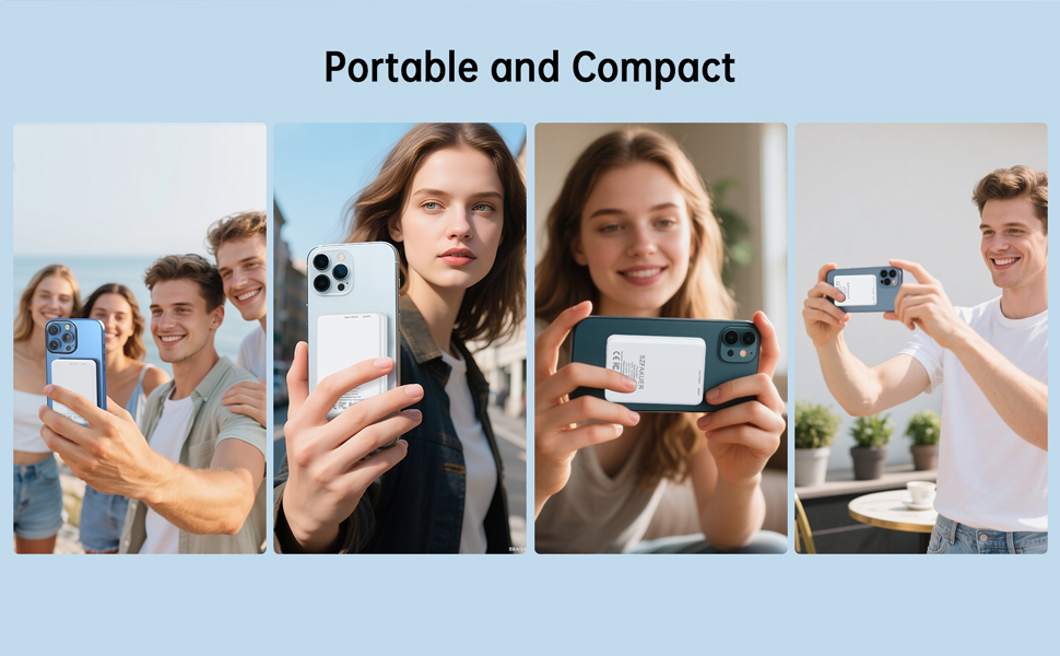 5000mAh Magnetic Portable Charger
