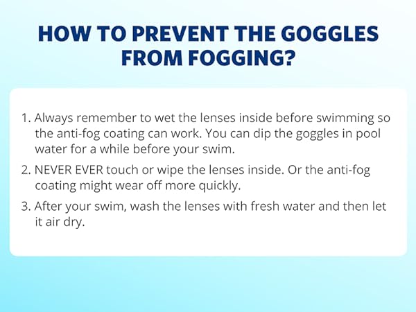 swim goggles for adults