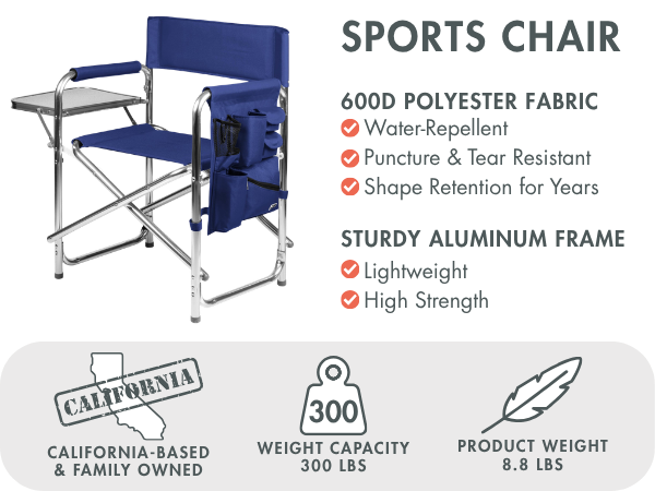 best selling camping chair with high weight capacity and durable fabric for long term use
